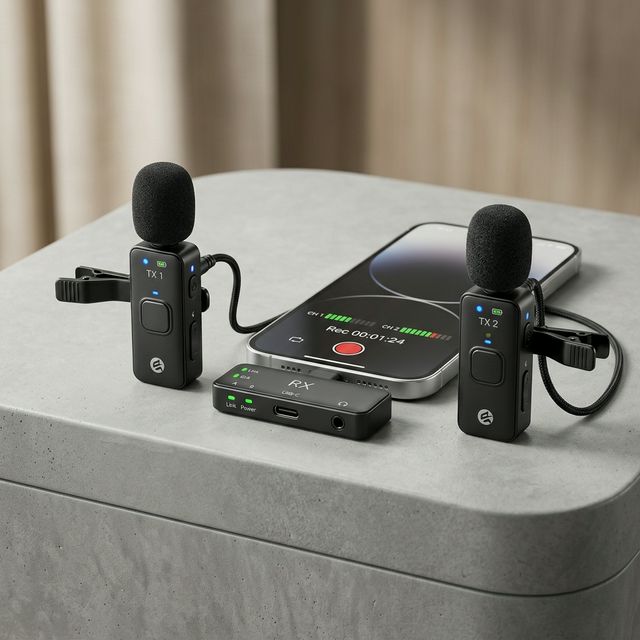 Jmary V20 Wireless Dual Channel Microphone System
