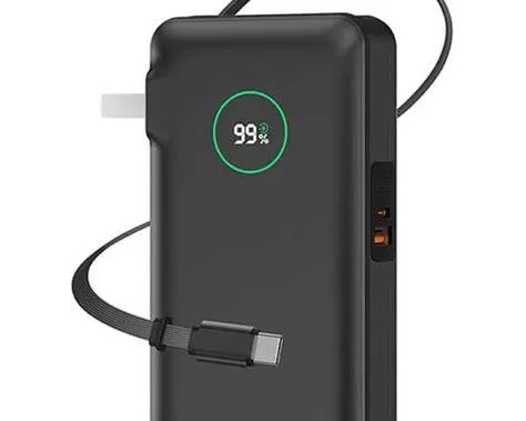 WiWU 10000mAh 35W Retractable WI-P049 Power Bank & Wall Adapter