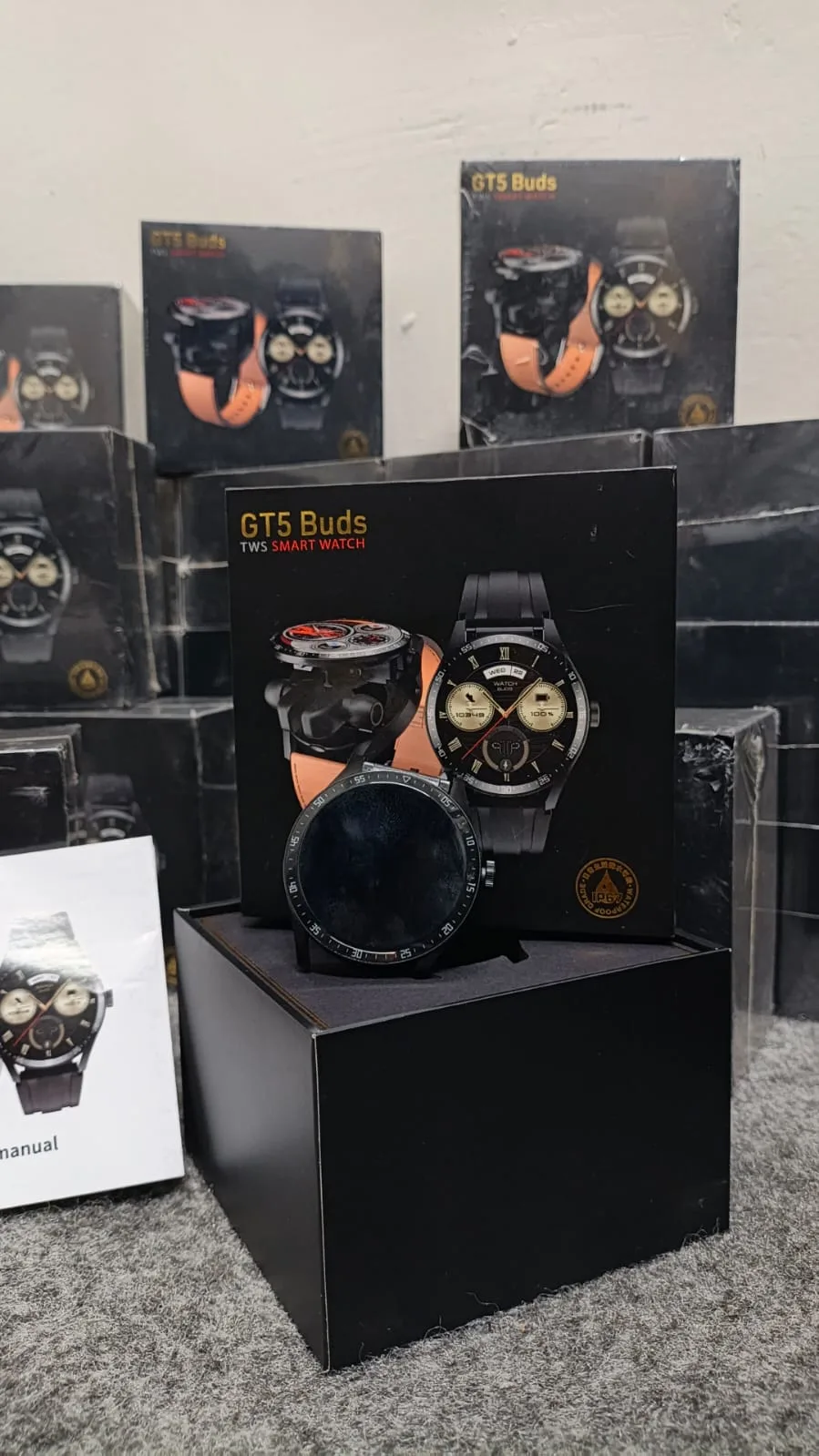 GT5 Buds Smart Watch Headset 2in1 TWS Wireless HIFI Earbuds